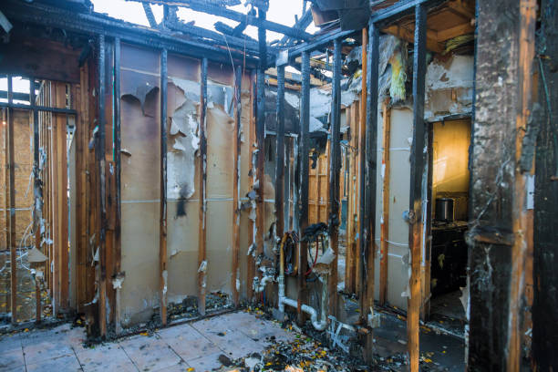 Professional Fire Damage Removal technician working in Prices Fork, VA